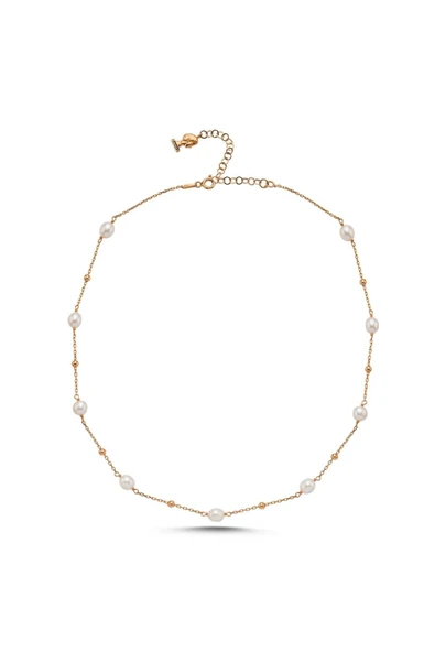 Kadın Dorika Toplu Zincir Doğal İnci Kolye - Resim 9