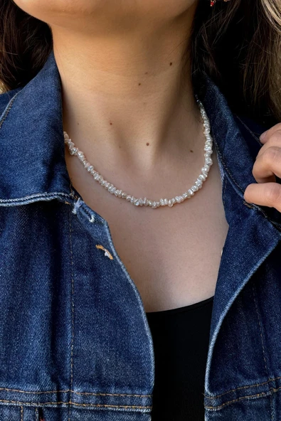 5,5 mm Bahreyn İnci Kolye ürün görseli 1