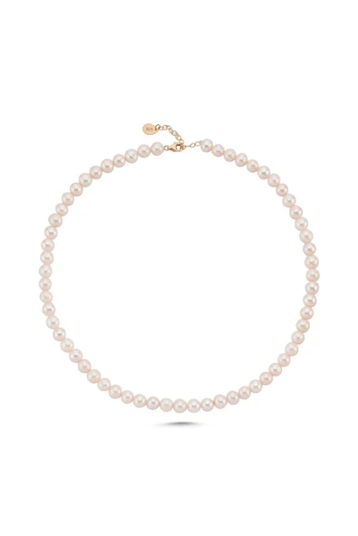 8,5 mm Sıralı Doğal İnci Erkek Kolye - Resim 7