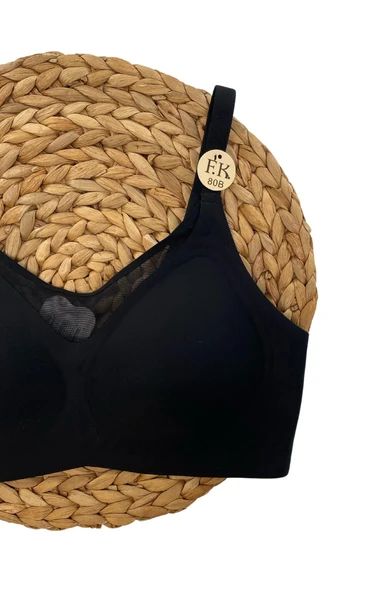 F.K Lazer Kesim Önü Tül Detaylı Pedli Agraflı Sütyen - 1250 - 3