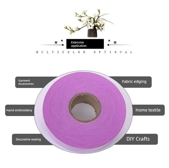 3.5cm Polyester Kumaş Şerit - Kıvrımlı Kenar - Gökyüzü Mavi - Resim 5