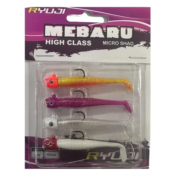 Ryuji Mebaru Micro Shad 6.5cm 3.8gr LRF Silikon Yem Seti Sky Mix