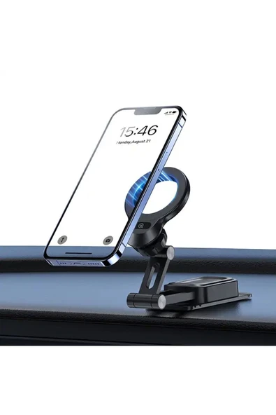 MEGAMUS Taşınabilir Manyetik Cep Telefonu Araç Merkezi Konsol Tutucu Telefon Araç Telefonu Tutucu - 3