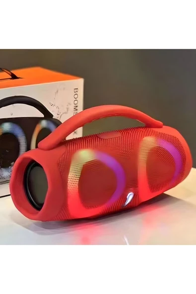 MEGAMUS BOOMBOX3 RGB göz kamaştırıcı renkli IPX5 su geçirmez kablosuz Bluetooth bas hoparlör FM