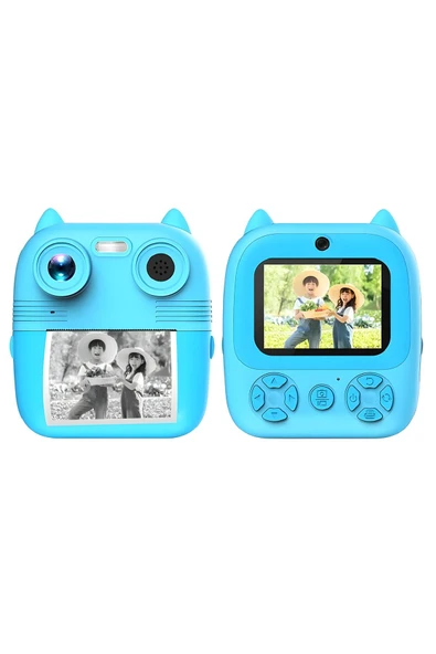 MEGAMUS Çocuklar için anında baskı 1080p Hd Mini kamera GamesToys şarj edilebilir fotoğraf kağıdı