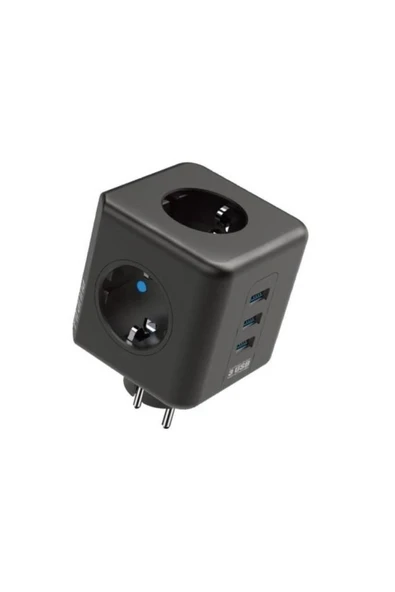 Airstorr Fulltech Termal Akım Korumalı, Isıya Dayanıklı Çoklu Piriz, 3x Usb Ftr-09 - 3