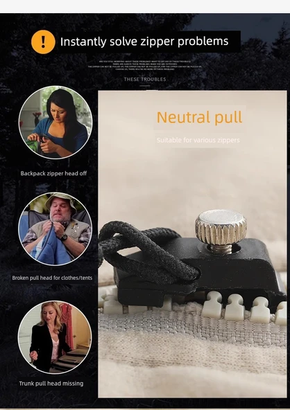 Fermuar Tamir Seti - Küçük Boy + Orta Boy + Büyük Boy [1'er Adet] - Resim 9