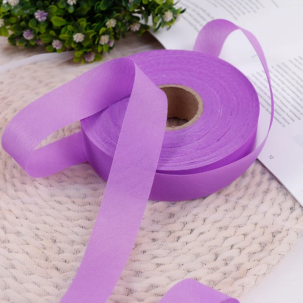 3.5cm Polyester Kumaş Şerit - Kıvrımlı Kenar - Siyah - Resim 6