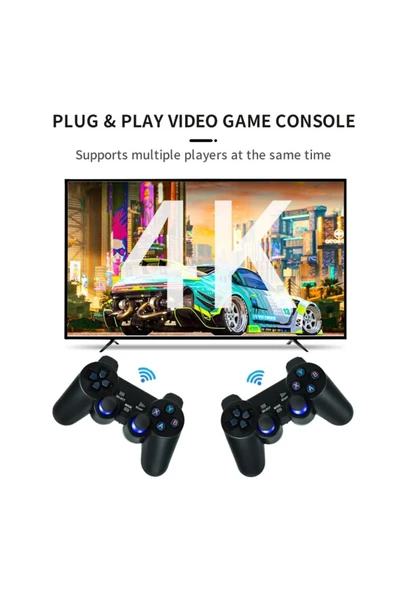 MEGAMUS Y3 Android 4K HD TV video oyunu 2.4G kablosuz Retro oyun konsolları - 4