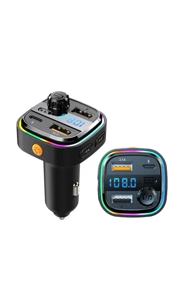 Airstorr Araba müzik çalar kablosuz çift USB + Type-c BT 5.0 araba FM modülatör verici - 2