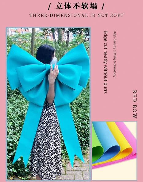 DIY Düğün Dekorasyon Sünger Köpük Kağıt Fiyonk Malzeme Seti - Turuncu 80cm - Resim 10