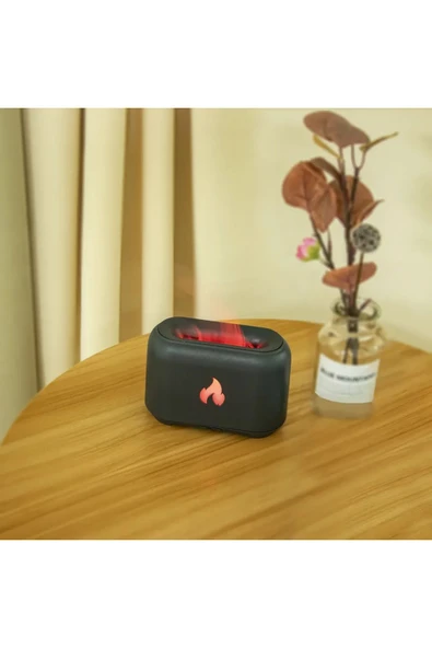 MEGAMUS Aroma Yayıcı Alev Yangın Söndürücü Uçucu Yağ 130 ml Mini Nemlendirici Taşınabilir Difüzör - 3