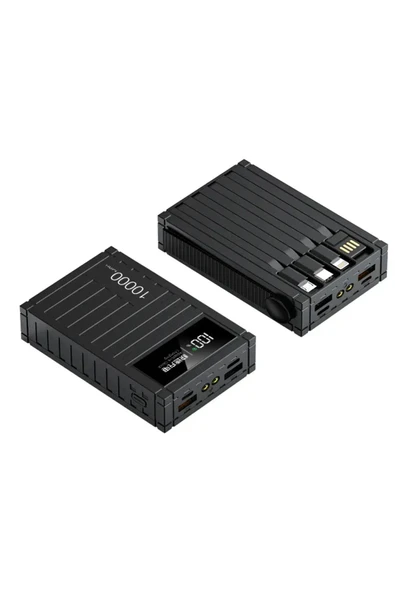 MEGAMUS Powerbank 10000 mAh PD20W+QC22.5W Kablolu Hızlı Şarj Taşınabilir Güç Bankası 10000 mAh