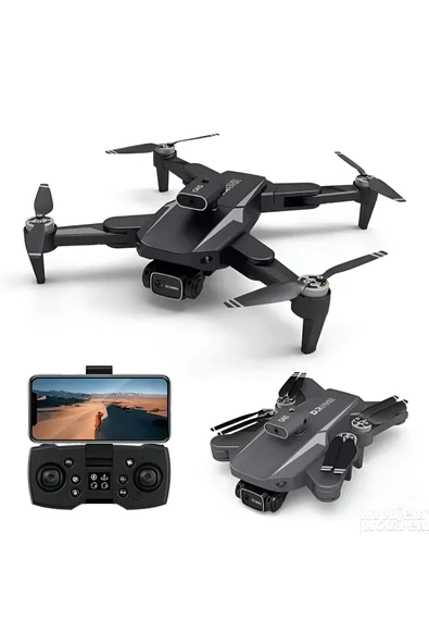 Airstorr Drone 968 Lazer Sensör Optik Akış Önleme HD Çift Kamera Fırçasız Motor Profesyonel Drone.