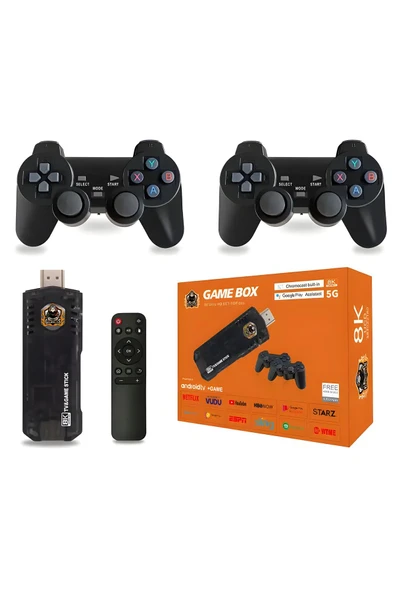 MEGAMUS Game Box 8K Video Oyun Konsolu Aile Retro Oyunlar Çift Sistem TV Wifi Fonksiyonu ürün görseli