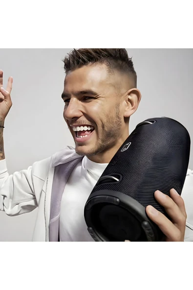 MEGAMUS BOOMBOX3 RGB göz kamaştırıcı renkli IPX5 su geçirmez kablosuz Bluetooth bas hoparlör FM - 3
