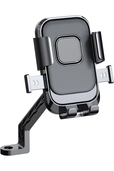 Airstorr Motosiklet Telefon Montajı Tek Elle Çalıştırma Bisiklet Scooter İçin 360° Dönebilen Telefon Tutacağı