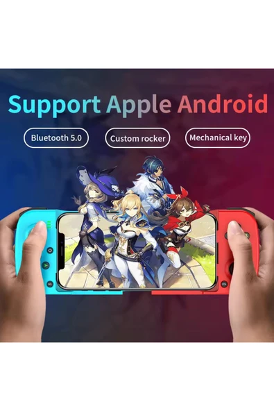 Airstorr Android/iOS mobil oyun kumandaları için genişletilebilir oyun kumandası desteğine sahip D3 gamepad - Resim 2