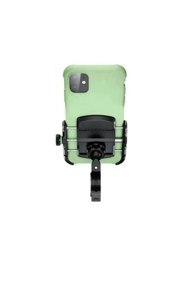 MEGAMUS 2 in 1 Ayna ve Gidon Bağlantılı Motorsiklet Telefon Tutucu Bisiklet ATV Telefon Tutacağı - 4