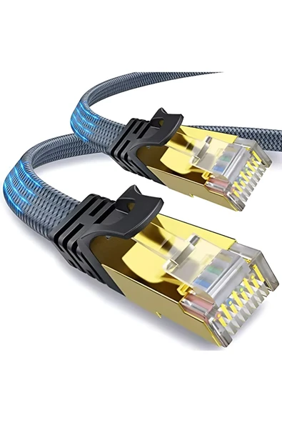Airstorr Cat8 LAN Kablosu Yüksek Hızlı 40Gbps 2000mhz Ethernet Kablosu Örgü Kaplama 1m 2m 3m 5m 10m - 4