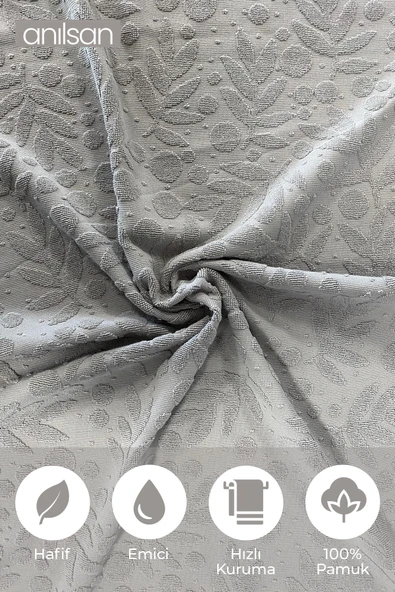 2'li Ela Banyo Havlusu - 70x140 Cm, 570gr, %100 pamuk, Spa Ve Otel Havlusu, Günlük Kullanıma Uygun - 2