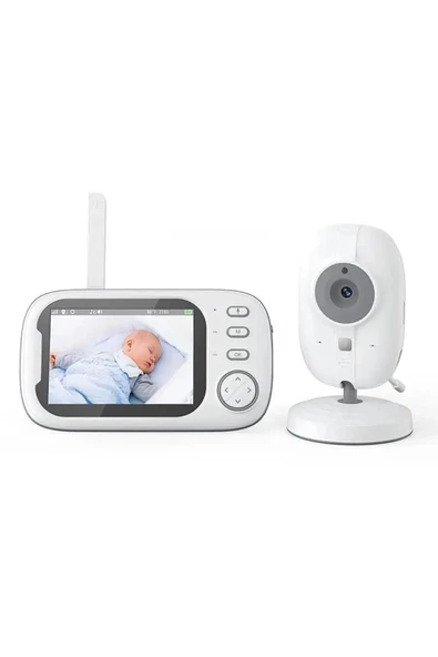 MEGAMUS Video gece görüş müzik odası sıcaklık algılama 3.5inç ekran 720p 2.4G bebek izleme monitörü