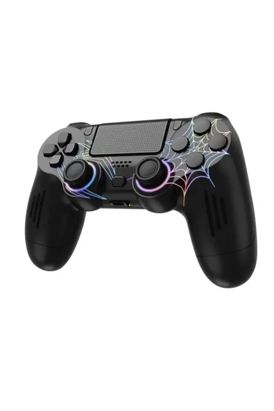 Airstorr  PS3/PS4/PC Uyumlu Joystick RGB Desenli Işıklı Çift Motor Bluetooth Oyun Konsol Uyumlu
