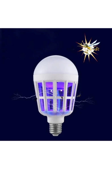 MEGAMUS Airstorr Sinek Kovucu Sivrisinek Öldürücü LED Lamba Ampul 9WATT - 4