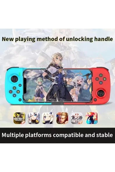 Airstorr Android/iOS mobil oyun kumandaları için genişletilebilir oyun kumandası desteğine sahip D3 gamepad - Resim 3