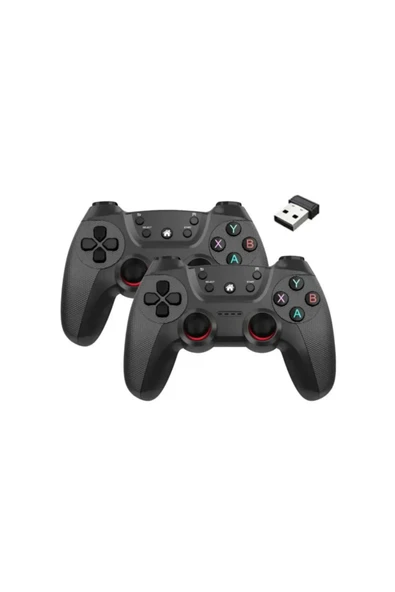 Airstorr Joystick Gamepad Çiftli Tv Pc Uyumlu Oyun Konsolu 2.4g Gamepad Double Joystick Doungle