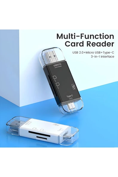 MEGAMUS 6 In 1 Kart Okuyucu Adaptör Usb-otg Hub Type-c Yd-40 - 2