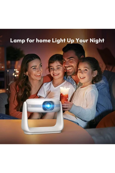 Airstorr K1 1080P 5G WiFi Taşınabilir Projektör 4K HD Video Ev Sineması Projektörü - 4