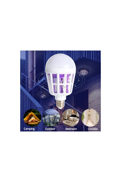 MEGAMUS Airstorr Sinek Kovucu Sivrisinek Öldürücü LED Lamba Ampul 9WATT - 3