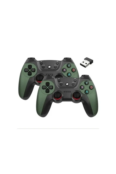 Airstorr Joystick Gamepad Çiftli TV PC Uyumlu Oyun Konsolu 2.4G Gamepad Double Joystick Doungle - 1