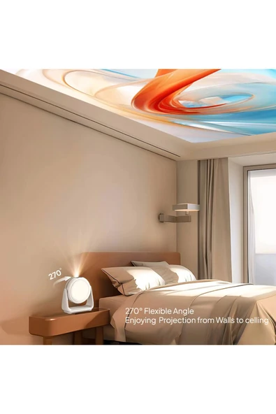 Airstorr K1 1080P 5G WiFi Taşınabilir Projektör 4K HD Video Ev Sineması Projektörü - 3