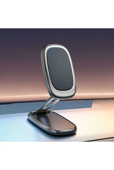 Airstorr 360° Dönebilen Alüminyum Alaşımlı Araba Telefon Tutucu Katlanabilir Manyetik  Navigasyon Braketi