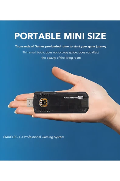 MEGAMUS Game Box 8K Video Oyun Konsolu Aile Retro Oyunlar Çift Sistem TV Wifi Fonksiyonu - Resim 3