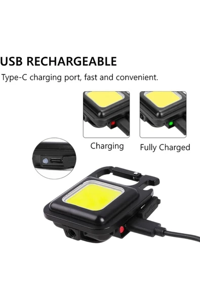 Airstorr Şarj Edilebilir Mini Led Anahtarlık Muti-fonksiyonel Küçük Mıknatıslı Ve Tutucu - 3