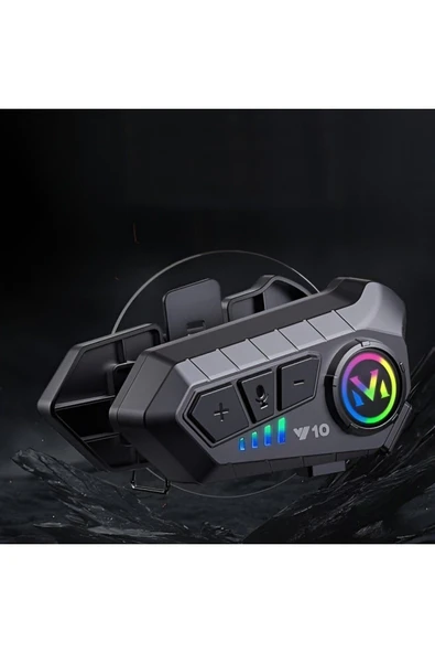 Airstorr Y10-2X Bluetooth 2 Kişi Bağlantılı Kask Intercom Uyumlu  Motorsiklet Intercom Bluetooth 5.2