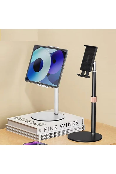 Airstorr Telefon Tablet standı tutucu Metal 360 ° ayarlanabilir tablet tutucu - Resim 2