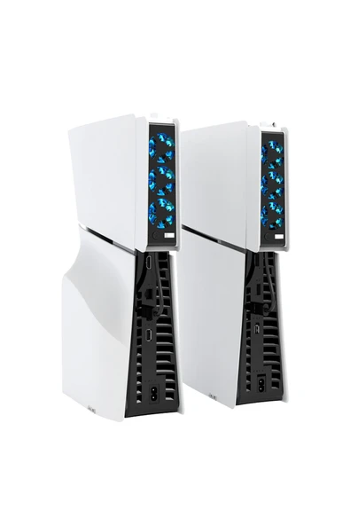 Airstorr PG-P5S004 PS5 Slim Konsol için Soğutma Fanı 3 Hız Ayarlanabilir LED Işıklı Soğutucu Fan - 4