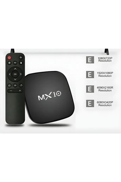 MEGAMUS MX10 8GB 4K TV Box Medya Oynatıcı Android 7.1 Box Tv Stick Medya Oynatıcı Smart Tv Wifi - 3