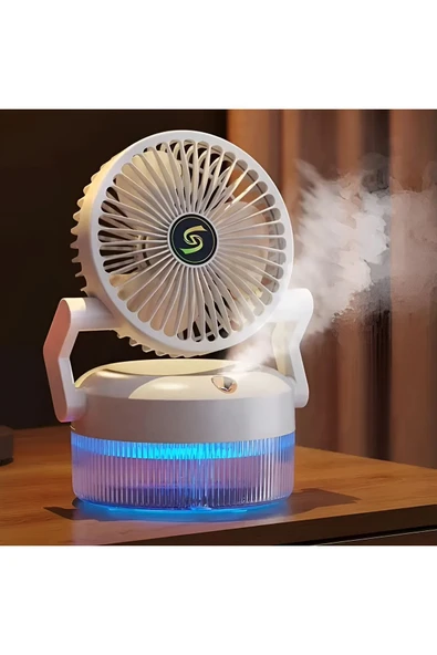 Airstorr Sisleme Taşınabilir Şarj Edilebilir Masa Sisleme Fanı 3 Rüzgar Hızı 180° Ayarlanabilir Soğutma Fanı