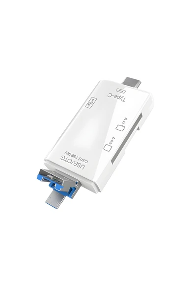 MEGAMUS 6 In 1 Kart Okuyucu Adaptör Usb-otg Hub Type-c Yd-40