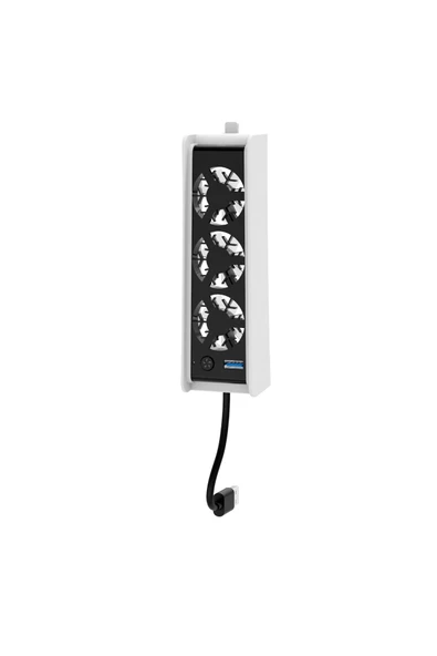 Airstorr PG-P5S004 PS5 Slim Konsol için Soğutma Fanı 3 Hız Ayarlanabilir LED Işıklı Soğutucu Fan