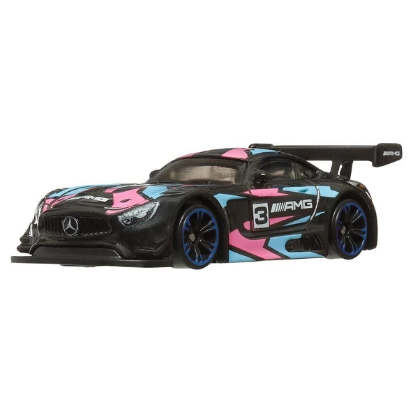 HLH72 Hot Wheels Neon Yarışlar Temalı Arabalar 10 adet koli ile satılır. Koli fiyatıdır. - 3