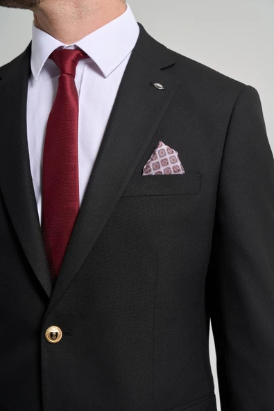 Düz Bez Ayağı Mono Yaka Tam Astar Esnek 6 Drop Comfort Fit Ceket 1002245902 - Resim 4