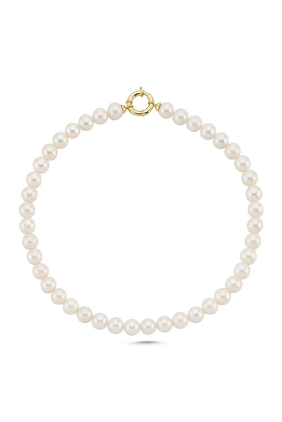 9,5 mm Gemici Kilit Doğal İnci Kolye - Resim 6