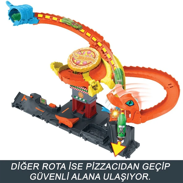 HTN81 Hot Wheels Pizza Dükkanında Kobra Macerası Oyun Seti - 3