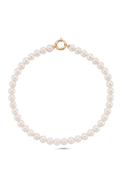 9,5 mm Gemici Kilit Doğal İnci Kolye - Resim 2